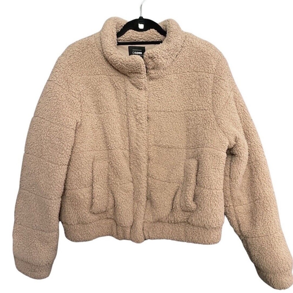 Fuzzy Brown Jacket CISONO Los Angeles Outerwear Collection - LARGE